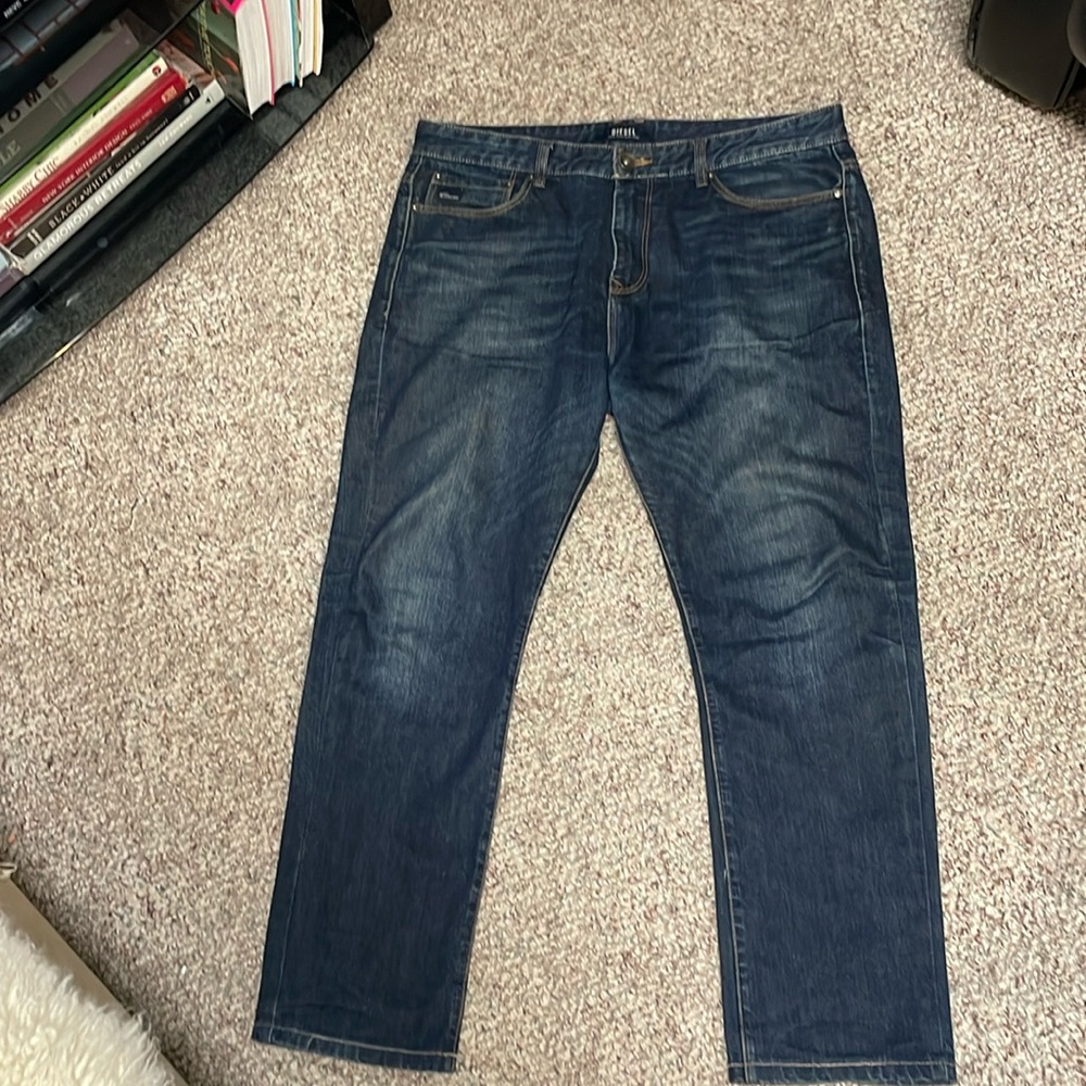 Diesel straight leg dark rinse jeans